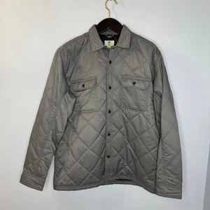 Timberland Mill Brook Quilted Over-shirt Button Front Jacket Gray Men's XL - Picture 1 of 10