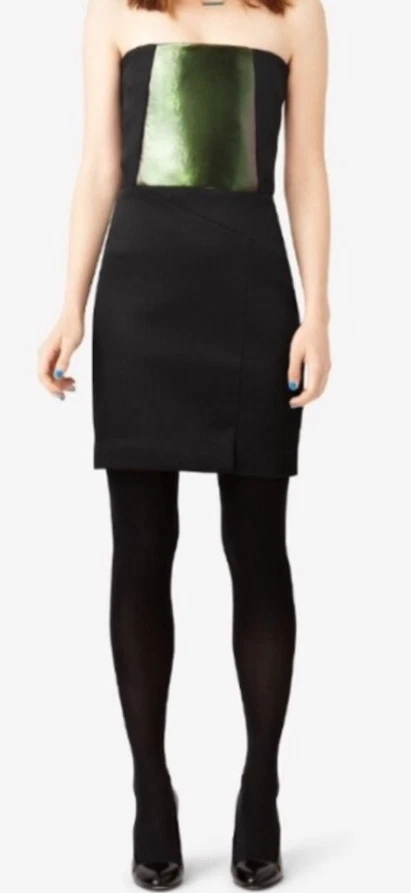 Kate Spade Saturday Strapless Black Evening Cocktail Dress Size 4