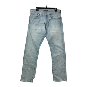 Polo Ralph Lauren Jeans Men's 33x30 Varick Slim Straight Light Blue Denim Preppy - Picture 1 of 7