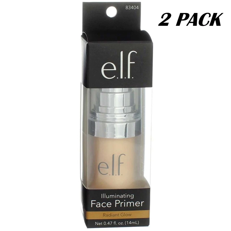e.l.f. (2 Pack) Illuminating Face Primer Radiant Glow 0.47oz - New - Image 1 of 1