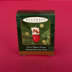 2001 Hallmark Andenken Miniatur Ornament SWEET SLIPPER DREAM - Bild 1 von 2