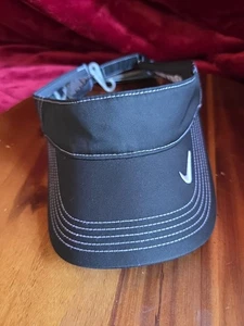 Nike Erwachsene Unisex Golf Swoosh verstellbares Visier - schwarz Dri-Fit neu mit Etikett Baxter - Bild 1 von 6