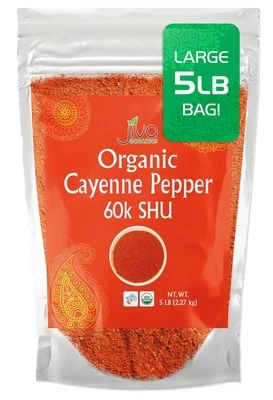 Pimienta de Cayena en Polvo Chili Molido 5 LB Bolsa a Granel 60K SHU - Culinaria,... Foto 1 de 4