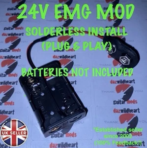 EMG 24v Active Pickup Mod No Soldering!EMG 81 85 60 89 57 66 SA - Picture 1 of 3