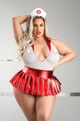 Lencería Fantasía Queen Play Pulse Check Enfermera Disfraz Set Foto 1 de 4