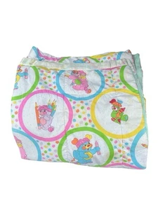 Popples Blanket Vintage 1980s Childrens Kids Baby Satin Edging Rare Crib Quilt - Picture 1 of 7