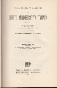 V. EMANULE ORLANDO TRATTATO DIRITTO AMMINISTRATIVO ITALIANO VOLUME SETTIMO 1914 - Picture 1 of 1