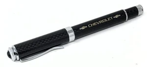 Chevrolet Gold Text and Bowtie's Real Carbon Fiber Ballpoint Pen Great Gift !! - Picture 1 of 2