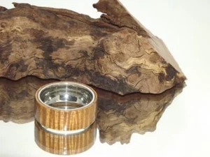 ((( SALE!!! ))) Elegant Hawaiian curly koa comfort ring size #13, R045 - Picture 1 of 8