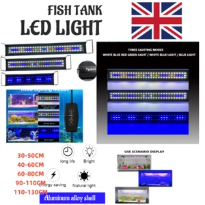 Aquarium Fish Tank LED Light Over-Head Full Spectrum Plant Lighting Lamp - Picture 1 of 21