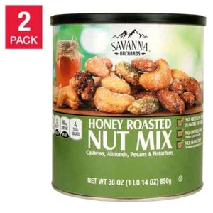 Savanna Orchards Honey Roasted Nut & Pistachios 30 oz, 2-pack - Picture 1 of 2