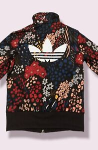 Adidas Originals Flower Tracksuit Jacket Top Size 10 EXCELLENT CONDITION
