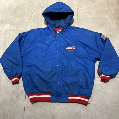 Starter Vintage Años 90 NFL New York Giants Para Hombre XL - Chaqueta acolchada con capucha con cremallera Foto 1 de 4