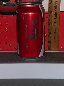 SHARE A COKE WITH YOUR BRO 12OZ ALUMINUM COCA -COLA CAN BOTTOM EMPTIED - Foto 1 di 5