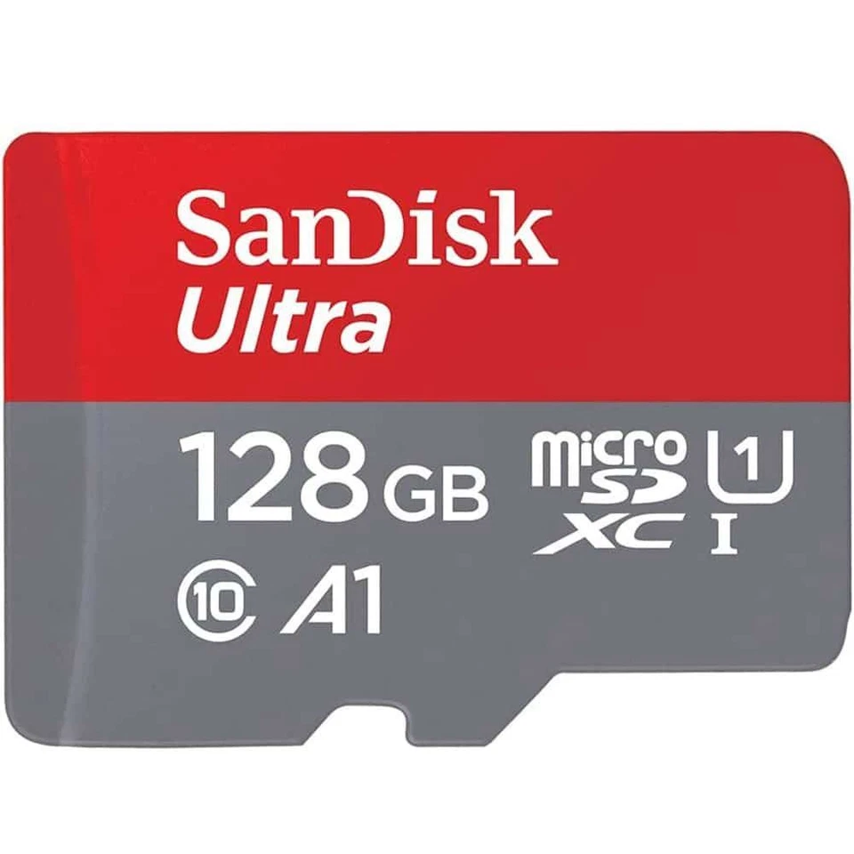 SanDisk Ultra MicroSDXC Card 140MB/s A1 C10 UHS-I & Adapter 128GB  SDSQUAB-128G - Image 1 of 3