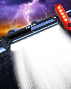 Best Bright Bike Light for Night Riding, 14000 Lumen Bicycle Light High Beam Low - Picture 1 of 12