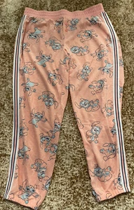 Disney Womens Pajama Pants Sz M Med Stitch Jogger Sleepwear Bottoms PJs Stitch - Picture 1 of 5