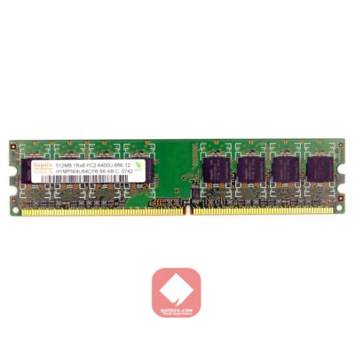 Hynix Ram DDR2 DDR-2 800Mhz 512Mb PC2-6400U HYMP564U64CP8-S6 - Immagine 1 di 2
