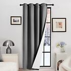 Deconovo Thermal Door Curtain 84 Inch Drop, Blakcout Curtain with Thick