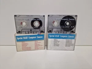 2x Special BASF Computer Cassette Commodore C64 | mit Inhalt - ungetestet - Picture 1 of 5