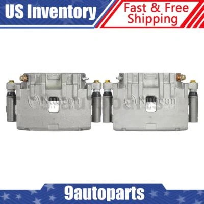 Par de pinzas de freno de disco delanteras con soporte para Cadillac SRX 2004-2009 Foto 1 de 4