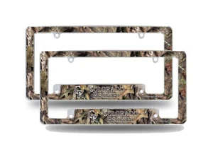 Colorado Rockies Metal (Set of 2) License Frames with Bold Mossy Oak Camo Design - Picture 1 of 6
