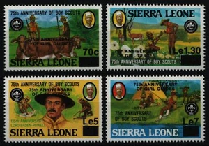 Sierra Leona 1985 - Mi-Nr. 822-825 ** - MNH - Scouts / Scouts - Imagen 1 de 1