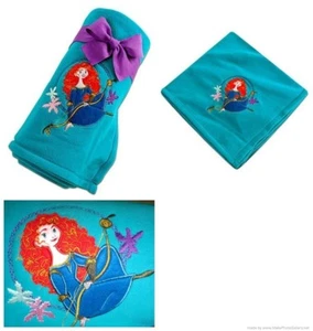 DISNEY STORE BRAVE MERIDA FLEECE THROW BLANKET EMBROIDERED 60X50 New with Tags - Picture 1 of 2