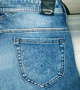 HOT AUTHENTIC Men's DIESEL THANAZ 72J Slim SKINNY EMBROIDERED Denim Jeans 29 x34 - Picture 1 of 12