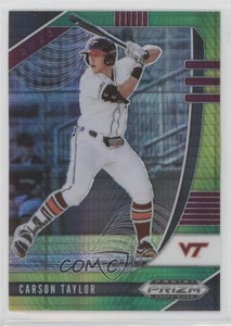 2020 Panini Prizm Draft Picks Green and Yellow Hyper Carson Taylor #PDP130
