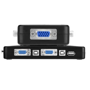 USB 2.0 KVM Switcher 2.4 Port VGA Handbuch Switch Box Video Sharing Adapter - Bild 1 von 6