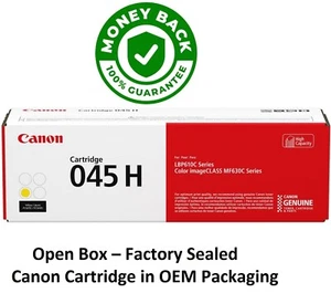 Original Canon 045H Gelb High Capacity Toner Tinte Druckerpatrone 1243C001 - Bild 1 von 5