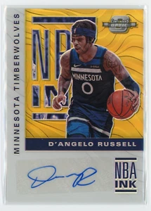2019-20 Panini Contenders Optic NBA INK #NBA-DRS D'Angelo Russell Gold Auto /10 - Bild 1 von 2