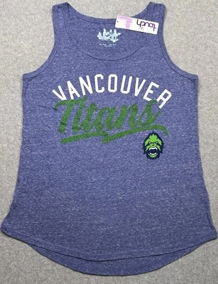Camiseta sin mangas Vancouver Titans Touch by Alyssa Milano azul grande para mujer nueva con etiquetas Foto 1 de 4