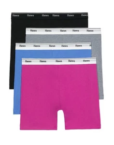 Hanes Originals Women's Mid-Thigh Boxer Brief Underwear, Breathable Stretch - Picture 1 of 8
