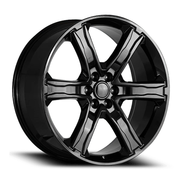 4 New Stealth Edition F150 Wheels Gloss Black 22X9.5 6X135 22" OE Concept FD06 Foto 1 de 3