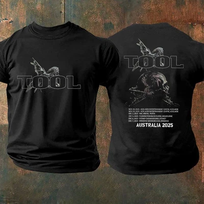 2sided Tool Tour Australia 2025 Tshirt, Size S to 5XL - Image 1 of 4