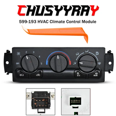 Controle de aquecedor A/C 599-193 para 2002|Chevrolet|Avalanche 1500|Base Crew Pickup - Imagem 1 de 4