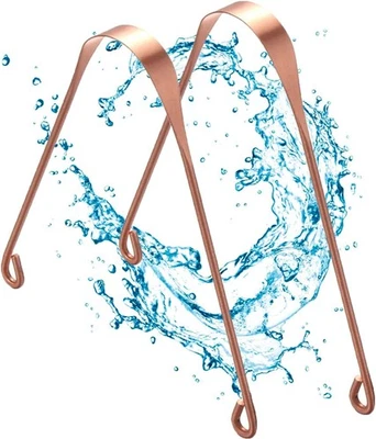 2x Ayurveda 100% Kupfer Zungenschaber, Zungenreiniger Zungenbelag Mundhygiene - Bild 1 von 3