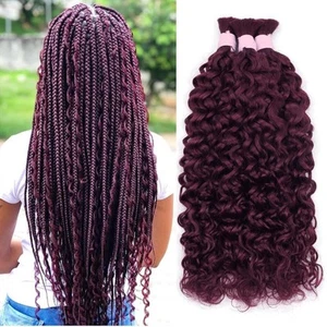 Water Wave Hair Extensions 100g One Bundle/Pack) Micro Braiding No Weft - Picture 1 of 6