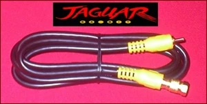 6Ft HQ GOLD RCA Video Cable & GOLD RF Coax TV Adapter for Atari Jaguar NEW - Picture 1 of 2