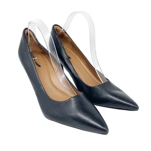 Nordstrom Rack Damen schwarz spitz zulaufend Leder Heels Größe 10 M - Bild 1 von 15