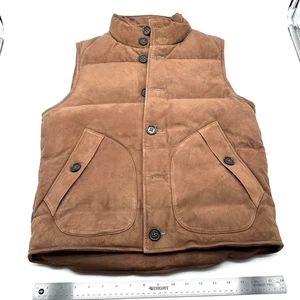 Banana Republic Heritage Suede Vest FW22 Men’s XS NWT MSRP $450 Made In Korea - Picture 1 of 9