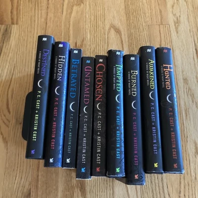 House of Night Series Book Lot Of 9 HC/PB Books P.C. & Kristin Cast 2-10 - Image 1 of 4