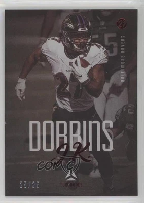 2021 Panini Luminance Red /25 JK Dobbins #8 - Image 1 of 2