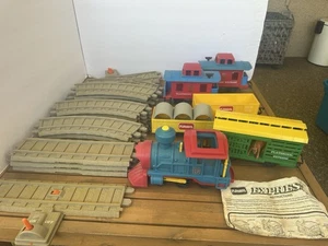 Playskool Express Train Track Lot with all 16 Pieces Track Vintage 1991 - Picture 1 of 12