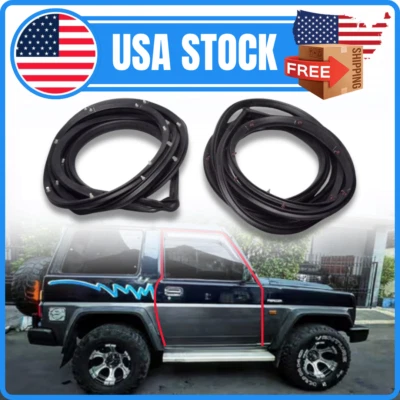 PUERTA DELANTERA BANDAS METEOROLÓGICAS PAR RL DAIHATSU FEROZA ROCKY SPORTRAK FOURTRAK Genuino Foto 1 de 4