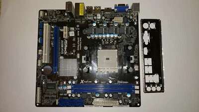 ASROCK A55M-HVS Socket FM1 motherboard DDR3 2400+ with I/O shield - Image 1 of 4