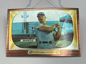 1996 Topps Mickey Mantle Commemorative Set Card #5 Reprint 1954 #202 - Chrome - Picture 1 of 10