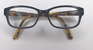 Helium Paris 4223 DNavy 51x17x140 Blue Tort Eyeglass Frame Used Free Wipes #8 - Picture 1 of 9